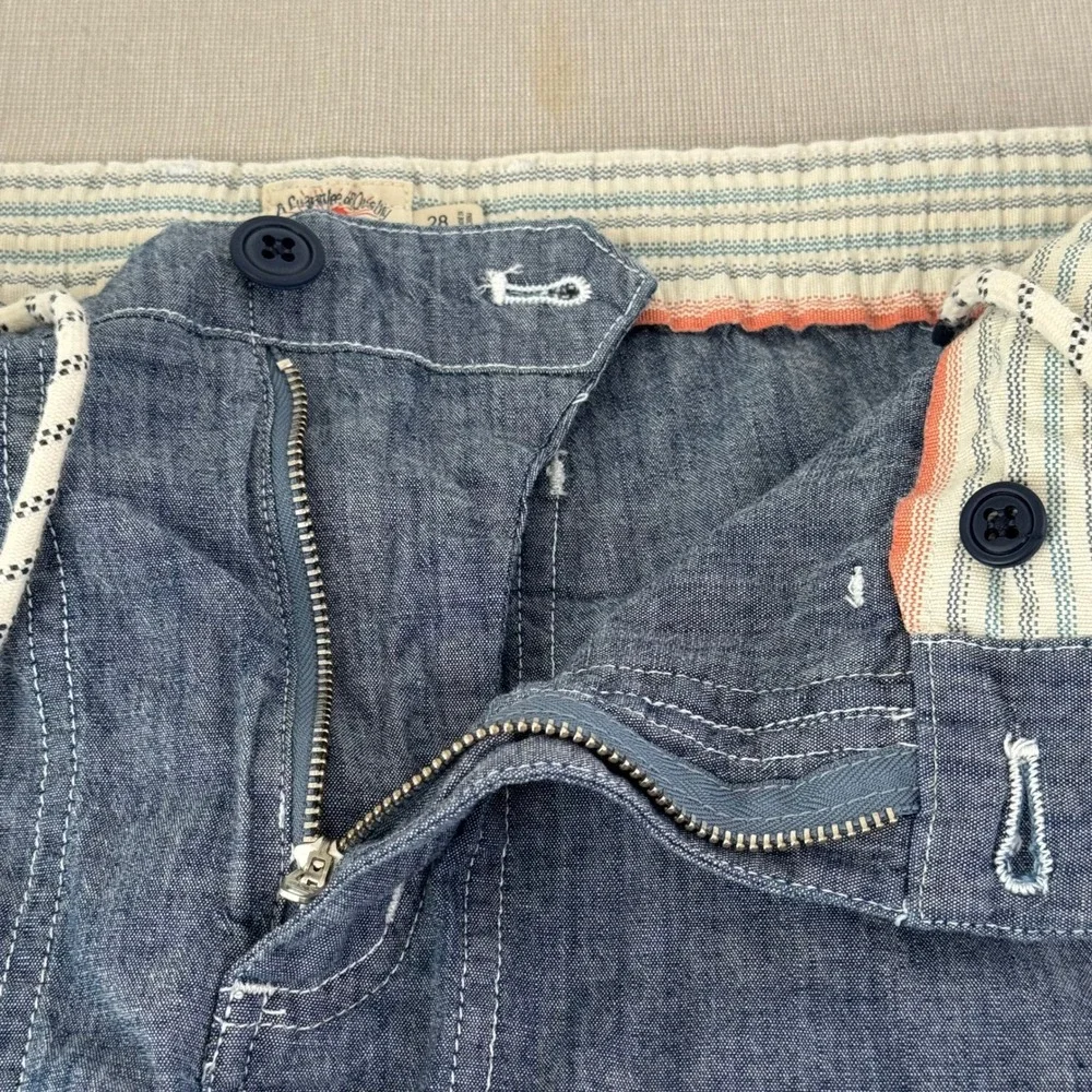 Faherty Cargo pocket shorts Mens‎ Size 28 Indigo Dyed